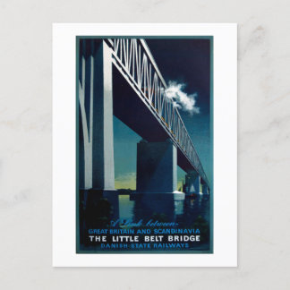 Vintage 1951 Aage Rasmussen Dänische Staatsbahnen Postkarte