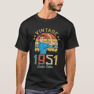 Vintage 1951 Made In 1951 71St Birthday Women 71 Y T-Shirt