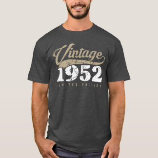 Vintage 1952 70. Geburtstag 70 Jahre retro T-Shirt