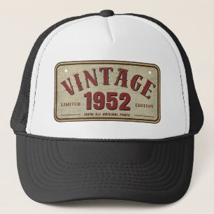 Vintage 1952 Limited Edition Originalteile Truckerkappe