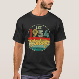 Vintage 1954 72. Geburtstagsdekorationen Männer Fr T-Shirt