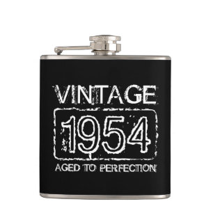 Vintage 1954 gealtert zu trinkender Flasche der Flachmann