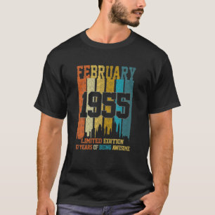 Vintage 1955 67 Jahre alt Hergestellt im Februar 1 T-Shirt