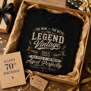 Vintage 1955 Der Mann Der Mythos Die Legende 71. G T-Shirt
