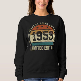 Vintage 1955 Retro 70. Geburtstagsgeschenk Idee Sweatshirt