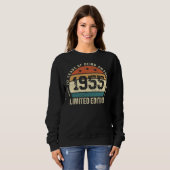 Vintage 1955 Retro 70th Birthday Gift Idea Sweatshirt (Vorne ganz)