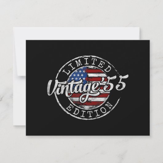 Vintage 1955 Stempel 71. Geburtstagsgeschenk Männe (Vorderseite)