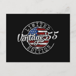 Vintage 1955 Stempel 71. Geburtstagsgeschenk Männe Postkarte