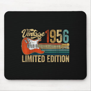 Vintage 1956 70. Geburtstag 70 Jahre alt Gitarre Mousepad