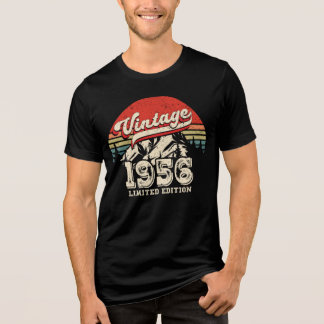 Vintage 1956 Geburtstagsgeschenk Retro 70. Geburts Tri-Blend Shirt