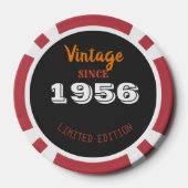 Vintage 1956 Limited Edition Poker Chips – 70th  (Rückseite)