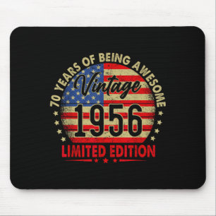 Vintage 1956 Limitierte Auflage 70. Geburtstag 70 Mousepad