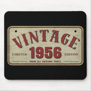 Vintage 1956 Limitierte Auflage Alle Originalteile Mousepad