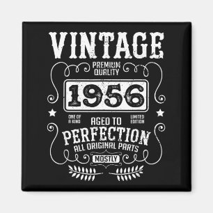 Vintage 1956 Lustiger Geburtstagsjahr Geburtstag S Magnet