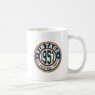 Vintage 1957 alle Vorlagen-Teile Kaffeetasse