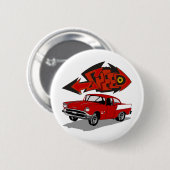 Vintage 1957 Chevy mit Graffiti-Text Geschwindigke Button (Vorne & Hinten)