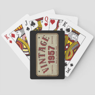 Vintage 1957 Limitierte Auflage Alle Originalteile Spielkarten