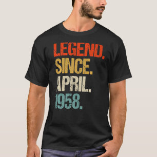 Vintage 1958 65. Geburtstag Retro 65 Jahre alt T-Shirt