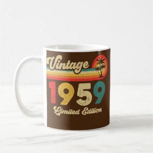 Vintage 1959 Geburtstag Männer Frauen Retro Legend Kaffeetasse