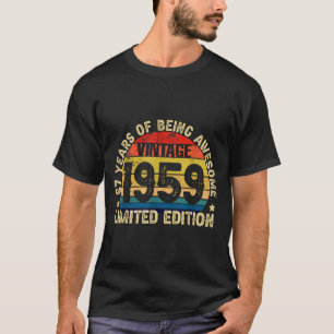 Vintage 1959 limitierte Auflage 67 Jahre Staunen T-Shirt