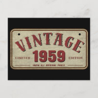 Vintage 1959 limitierte Auflage alle original Teil