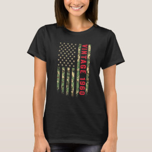 Vintage 1960 Amerikanische Flagge Camo 62 Jahre al T-Shirt