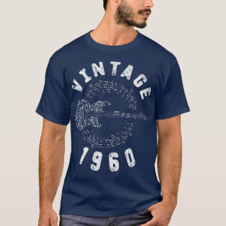 Vintage 1960 Birthday Limited Edition Guitar Music T-Shirt
