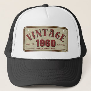 Vintage 1960 Limitierte Auflage Alle Originalteile Truckerkappe