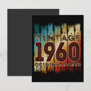 vintage 1960 Originalteile Einladung