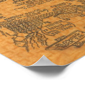 Vintage 1960er Tweetsie Railroad Poster (Ecke)