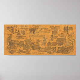 Vintage 1960er Tweetsie Railroad Poster