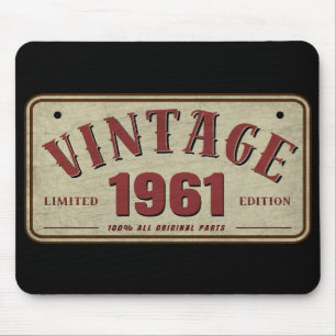 Vintage 1961 Limited Edition Originalteile Mousepad
