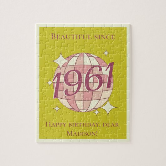 Vintage 1961 wird 65 puzzle (Vertikal)