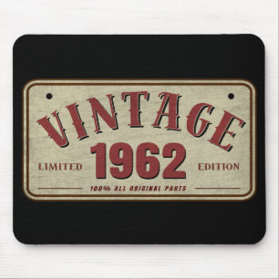 Vintage 1962 Limitierte Auflage Alle Originalteile Mousepad
