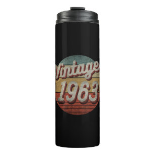 VINTAGE 1963 GEBURTSTAGSGESCHENK FÜR MÄNNER FRAUEN THERMOSBECHER