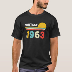 Vintage 1963 Geburtstagsgeschenke zum 60. 60 Jahre T-Shirt