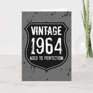 Vintage 1964 alterten zu den karte
