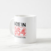 Vintage 1964 gealtert zur Perfektionskaffee-Tasse Kaffeetasse (Vorderseite Links)