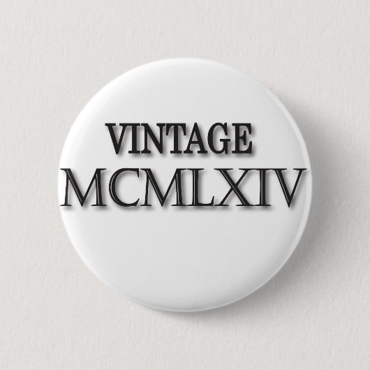 Vintage 1964 römisch button (Vorderseite)