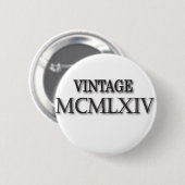 Vintage 1964 römisch button (Vorne & Hinten)