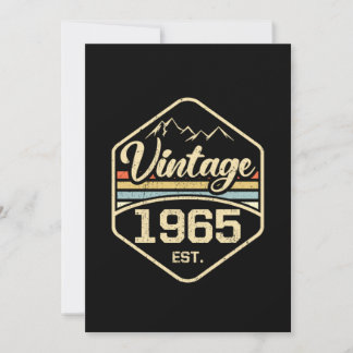 Vintage 1965 ca. 56. Geburtstagsgeschenk Einladung