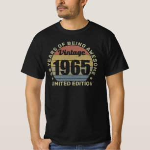 Vintage 1965 Limited Edition 58 Year Old Gifts 58t T-Shirt