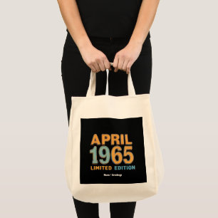 Vintage 1965 Limited Edition 60. Geburtstagsgesche Tragetasche