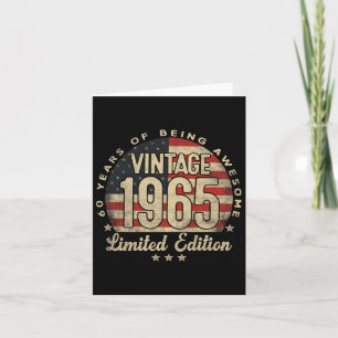 Vintage 1965 Limitierte Edition 60 Jahre alte Gesc Karte