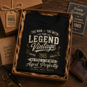 Vintage 1965 Perfekt gealtert 61. Geburtstag T-Shirt