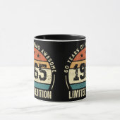 Vintage 1965 Retro 60. Geburtstagsjubiläum Tasse (Zentrum)