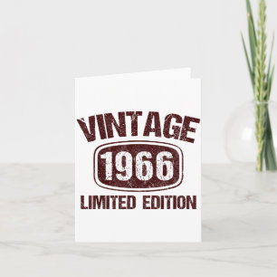 Vintage 1966 60 Jahre alt 60. Geburtstagsgeschenk Karte