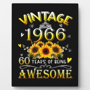 Vintage 1966 60 Jahre großartig Fotoplatte
