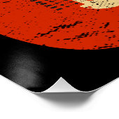 Vintage 1966 Birthday Electric Guitar Lover Gift Poster (Ecke)