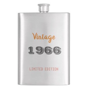 Vintage 1966-Flasche – 60. Geburtstagsgeschenk für Flachmann